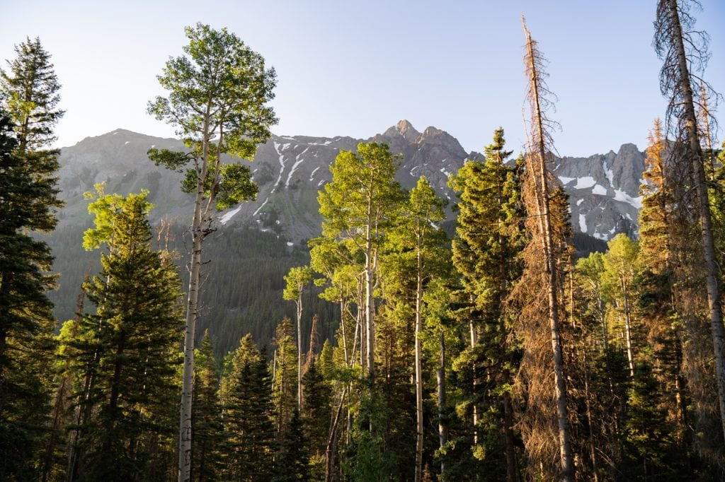 Blue Lakes Trail in Colorado