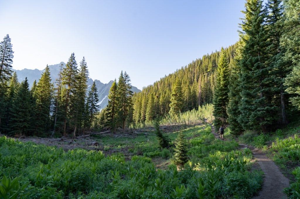 Blue Lakes Trail in Colorado