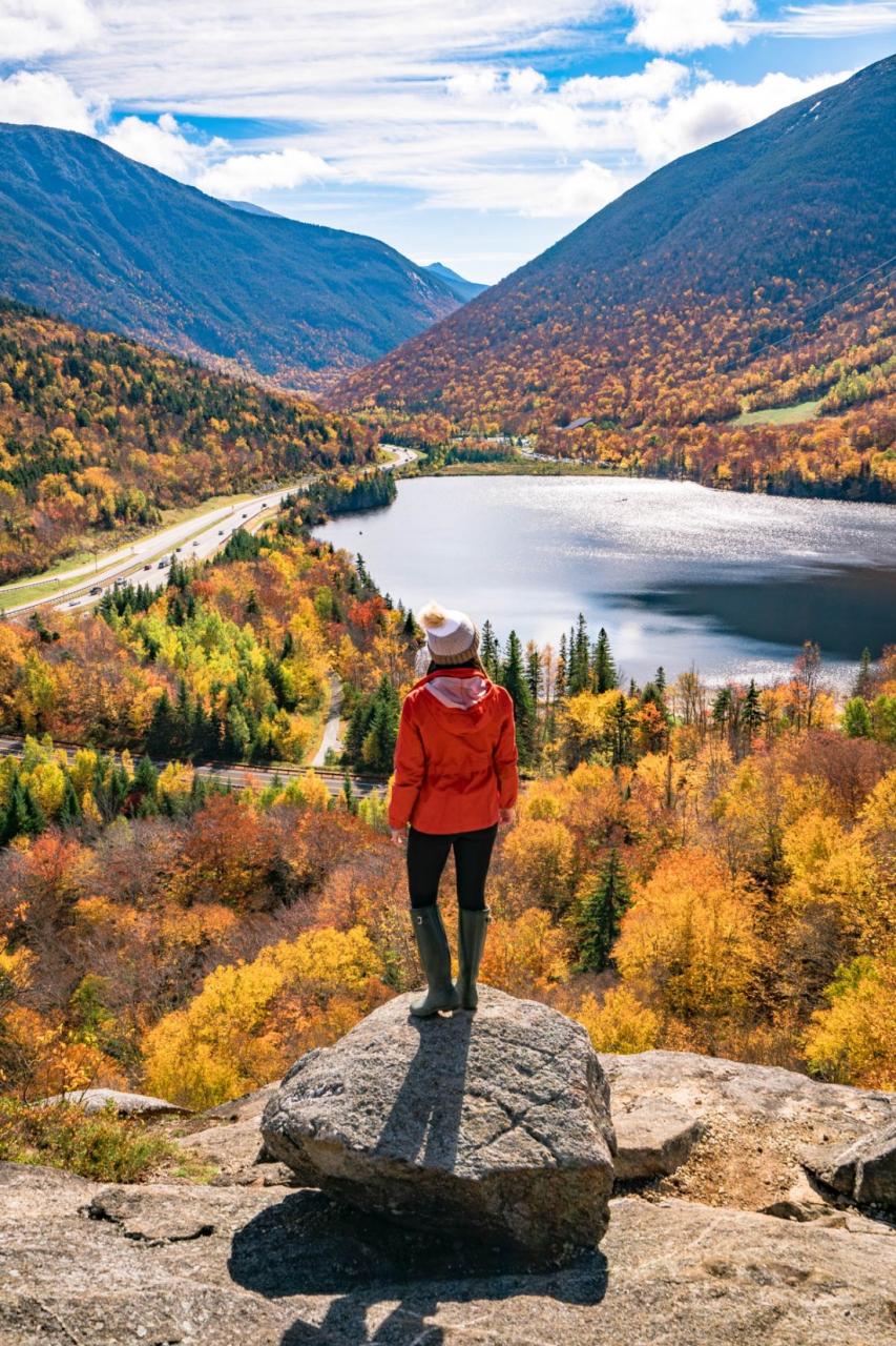 fall foliage in Artist's bluff, New Hampshire