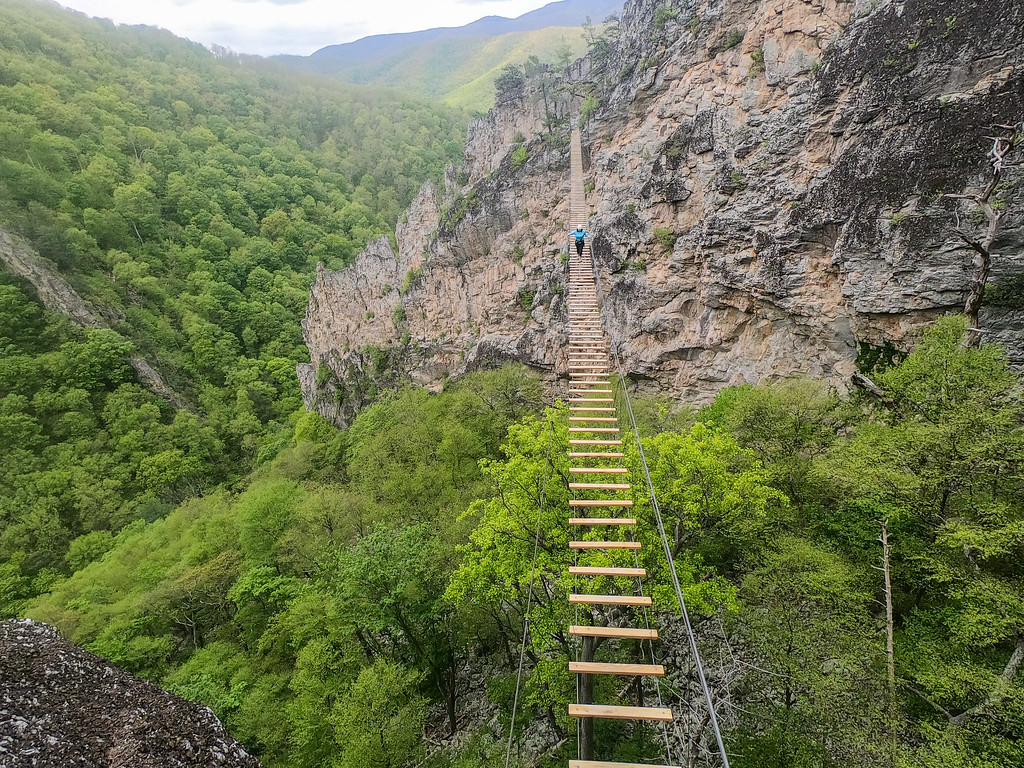 Via ferrata bridge