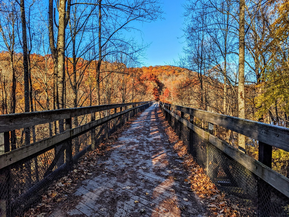 Great Allegheny Passage Bridge in Ohiopyle State Park