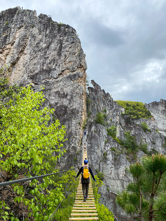 Via ferrata bridge