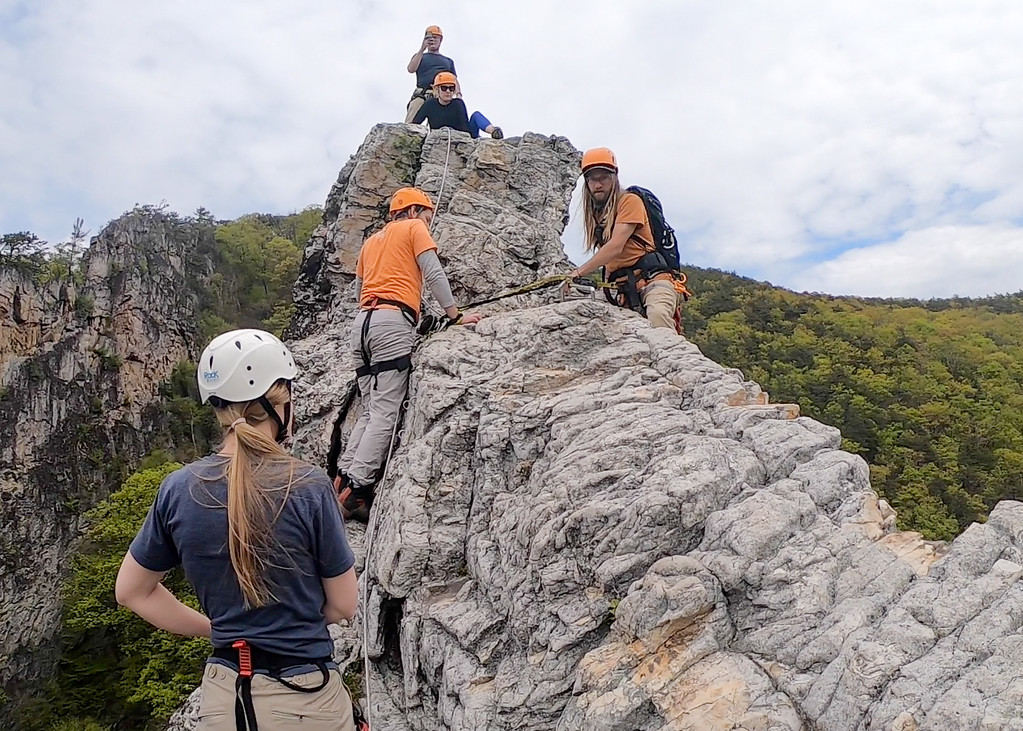 Via ferrata course in West Virginia