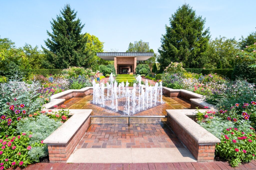 The Chicago Botanic Garden in Glencoe, Illinois