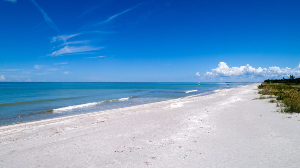 Captiva Beach across from Fort Myers, Florida