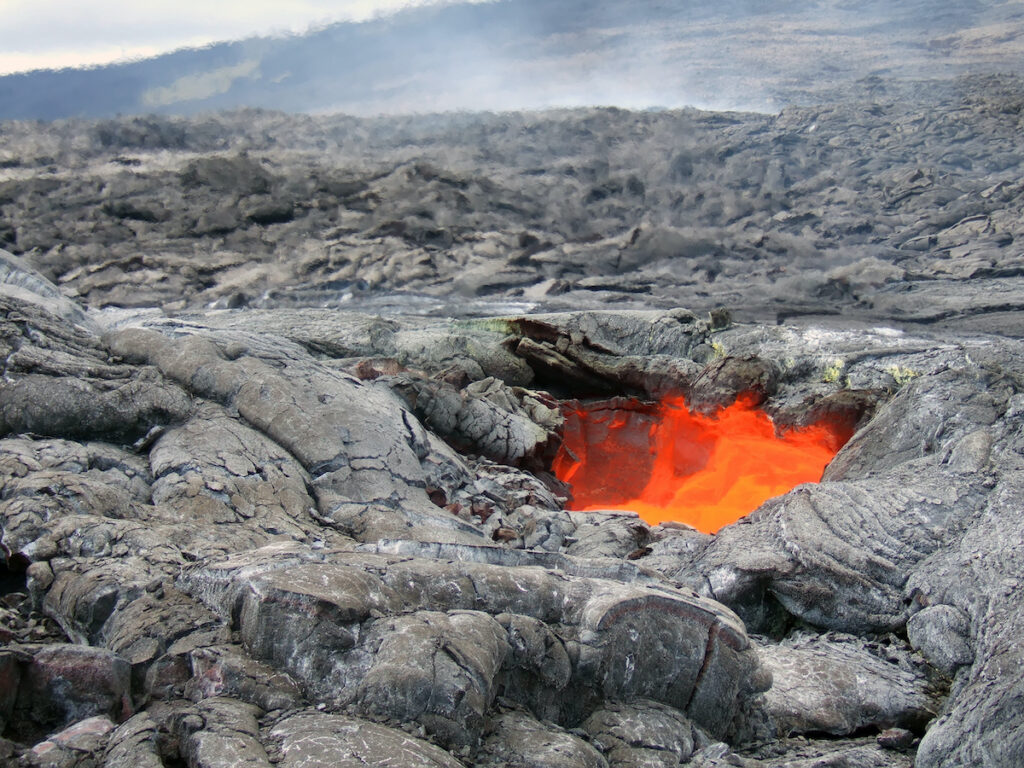 Lava skylight in Hawaii Volcanoes National Park