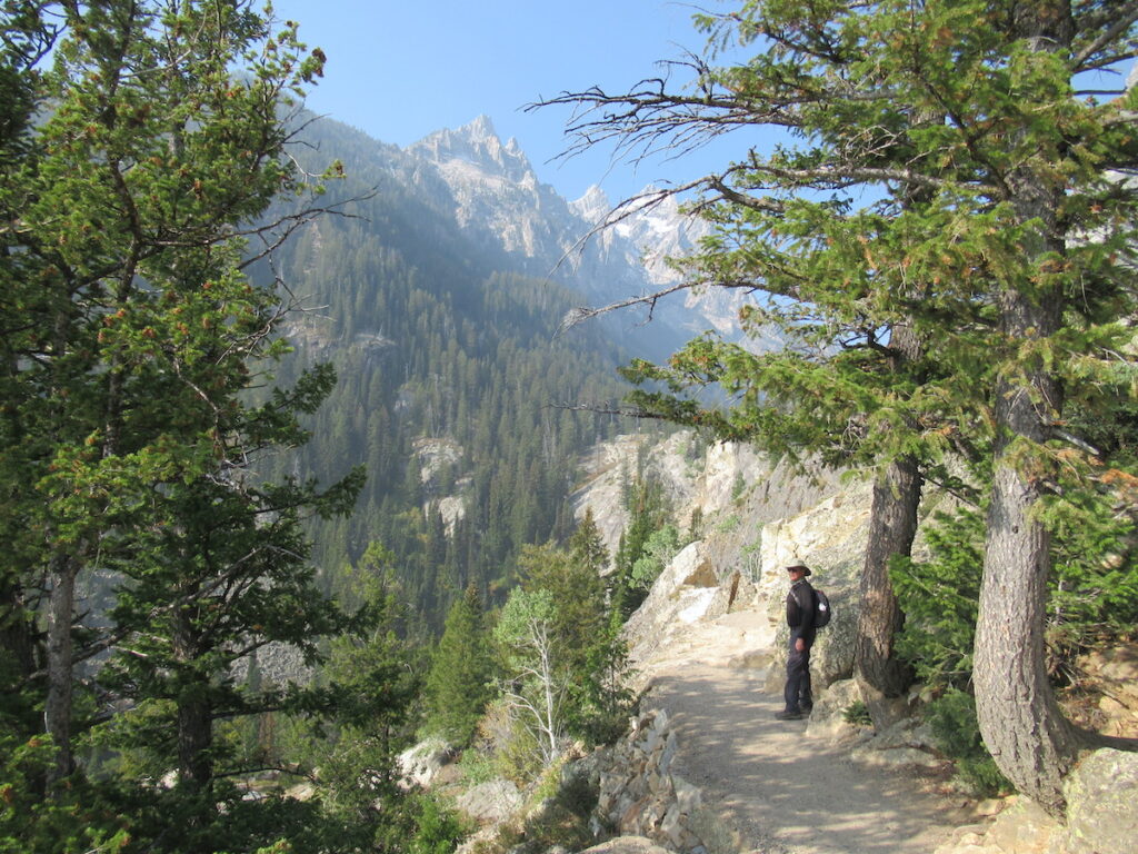 The view returning from Inspiration Point