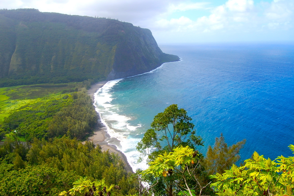 Waipio Valley Scenic View Big Island Hawaii