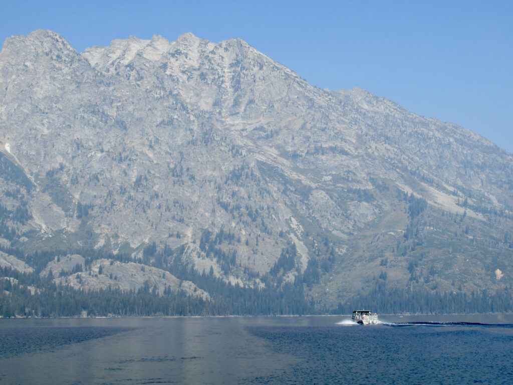 The shuttle boat on Jenny Lake