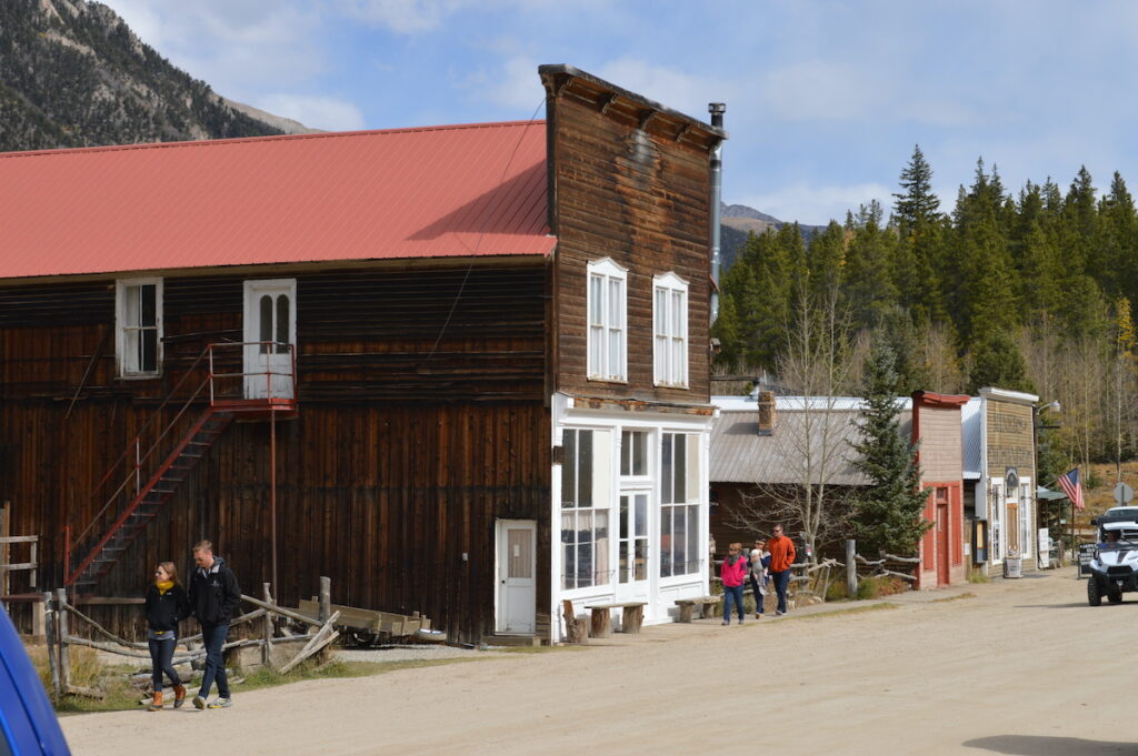 St. Elmo's Main Street in Tincup Pass of the Colorado Rockies
