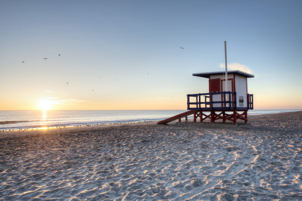 Sunrise over Coca Beach on Florida's Space Coast.