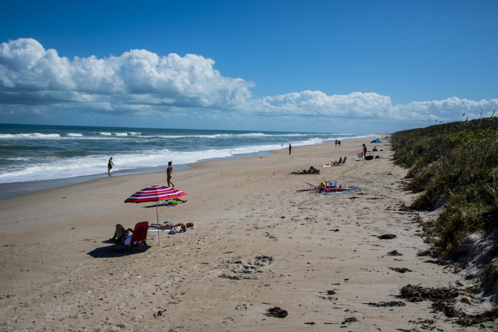 The Canaveral National Seashore in Florida.