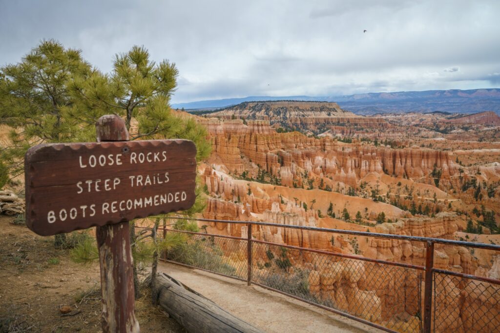 The Rim Trail at Bryce Canyon.