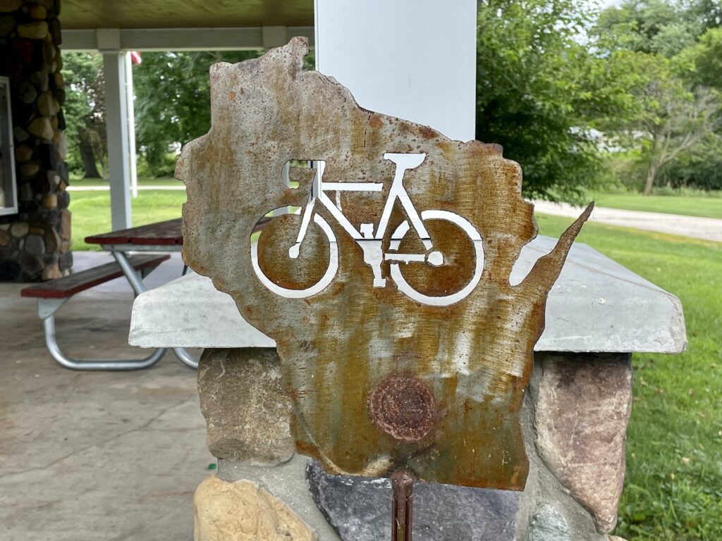 Wisconsin bike sign